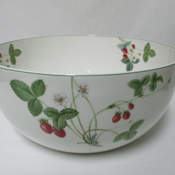 Mikasa Optima Strawberry Hill Serving Bowl Y4117 Chip Resistant Fine China Vtg - Picture 1 of 9
